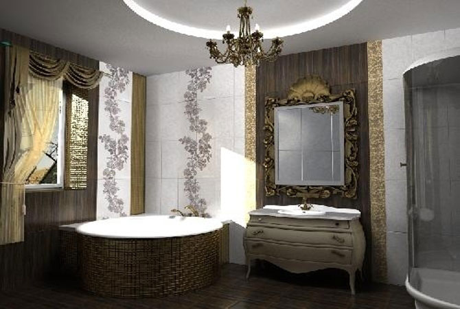 vip дизайн ванных комнат