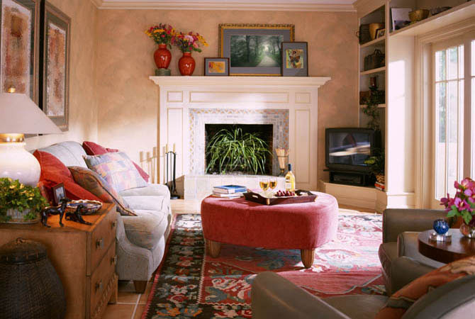 фото интерьера бревенчатого дома