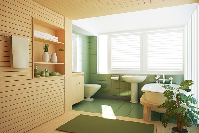 ремонт ванной комнате флизелиновыми обоями